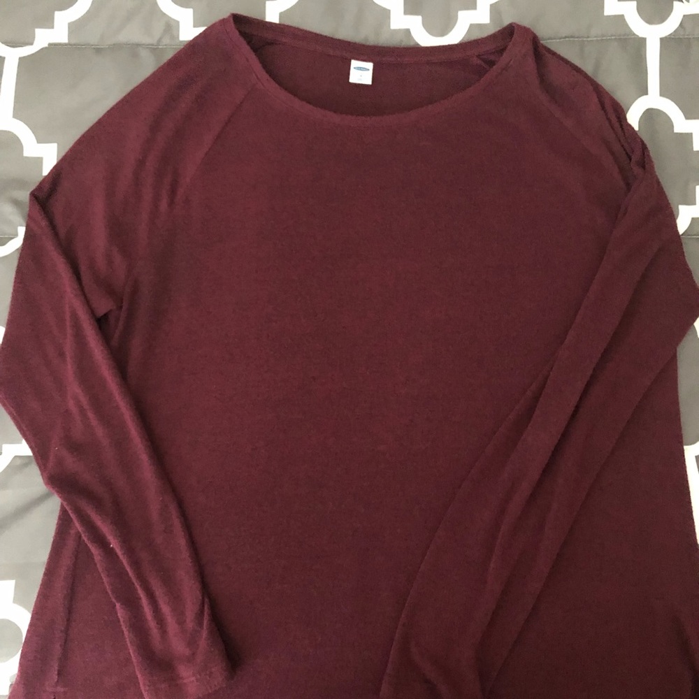 Old Navy Luxe Material Long Sleeve Shirt